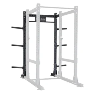 BODY SOLID COMMERCIAL POWER RACK W/ WEIGHT STORAGE